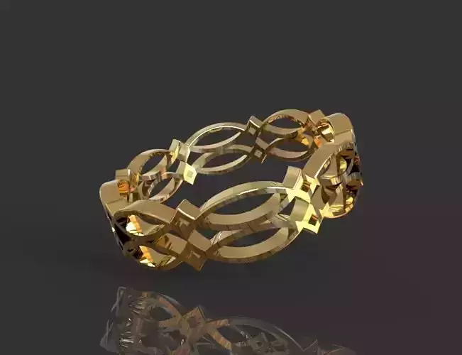 Celtic gold ring  promise ring