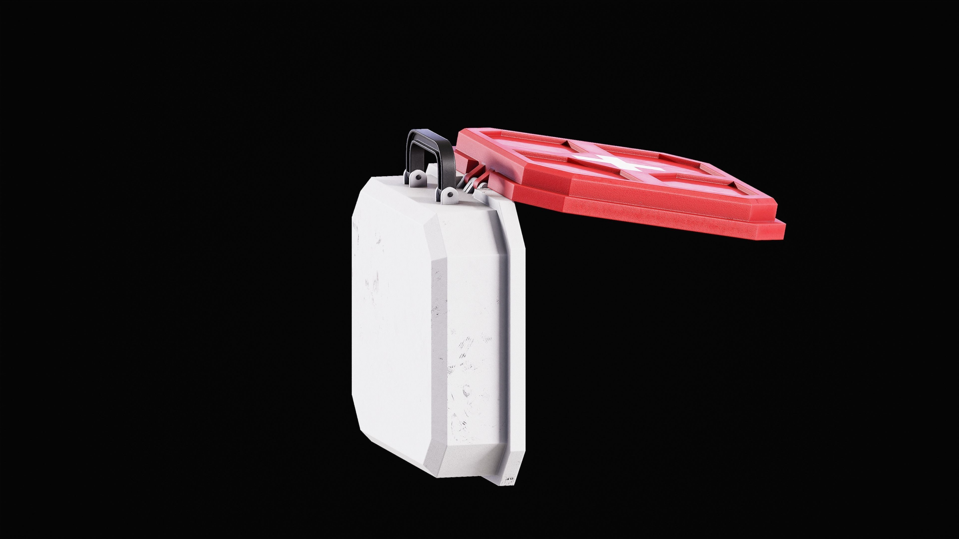 Game ready Health Stim and MedKit Low-poly 3D model_2