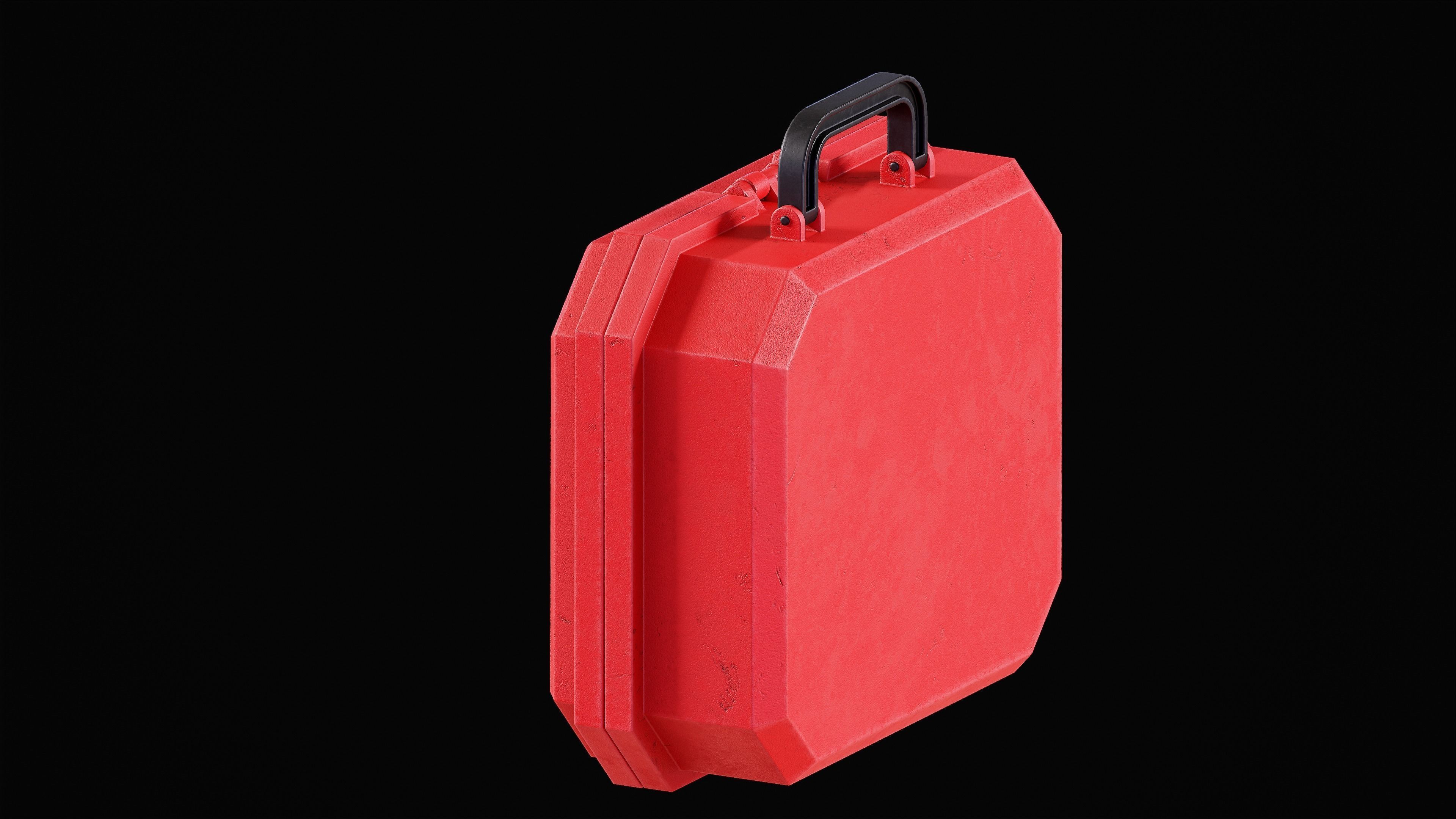 Game ready Health Stim and MedKit Low-poly 3D model_1