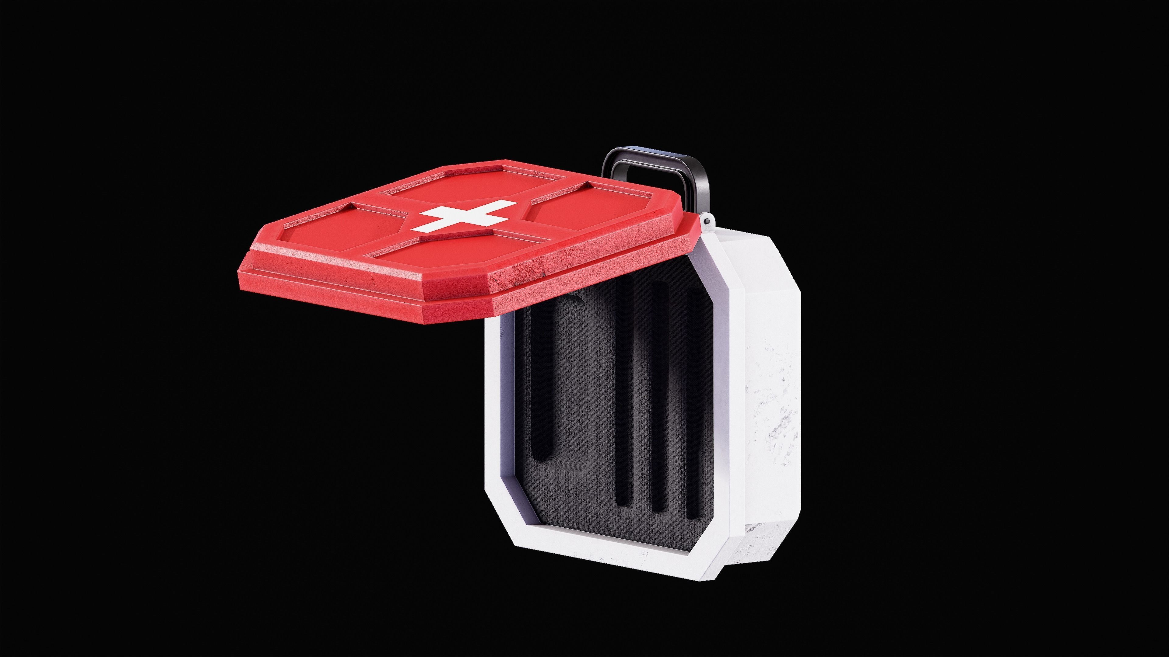 Game ready Health Stim and MedKit Low-poly 3D model_14