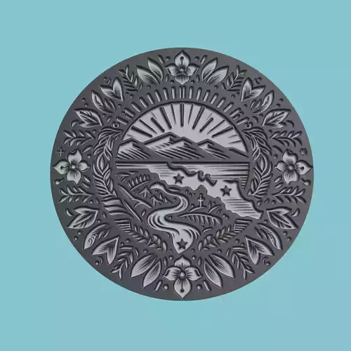 Honduras Map Medallion