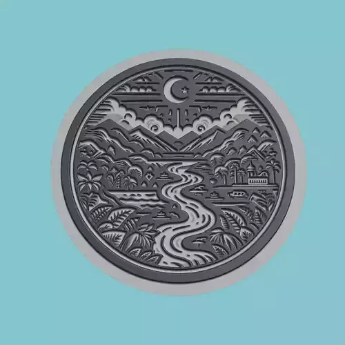 Honduras Map Medallion