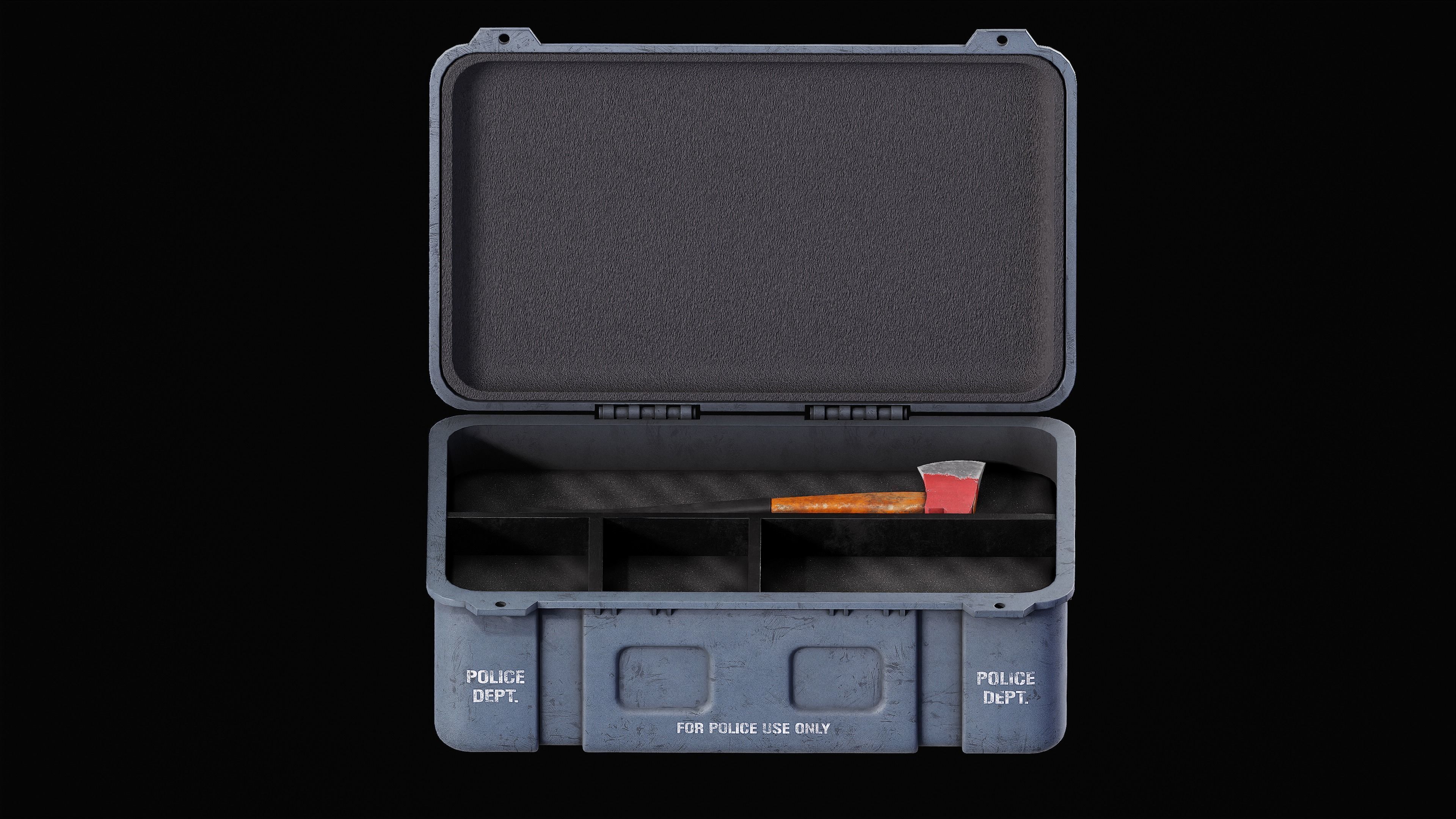 Game Ready Supply Boxes and Loot Crate PBR Rigged Low-poly 3D model_15