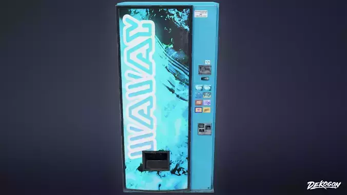 HIGH SCHOOL GYM - Soda Machine 01 - LOW POLY