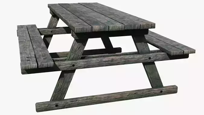 Bench table 3D model