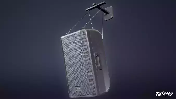 HIGH SCHOOL GYM - Speaker System 01 - LOW POLY