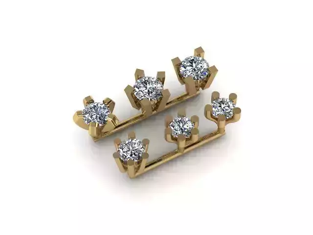 solitair nose pins for women  3D print model