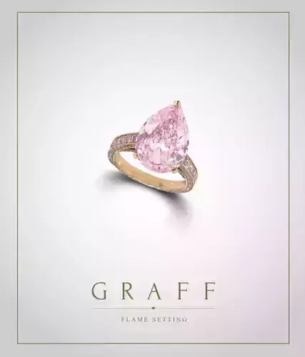 Graff Pink Diamond Ring 3D print model