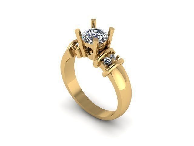 solitair ring  3D print model
