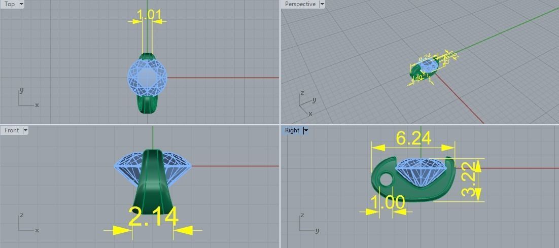 Pendant Model 5891 3D print model_5