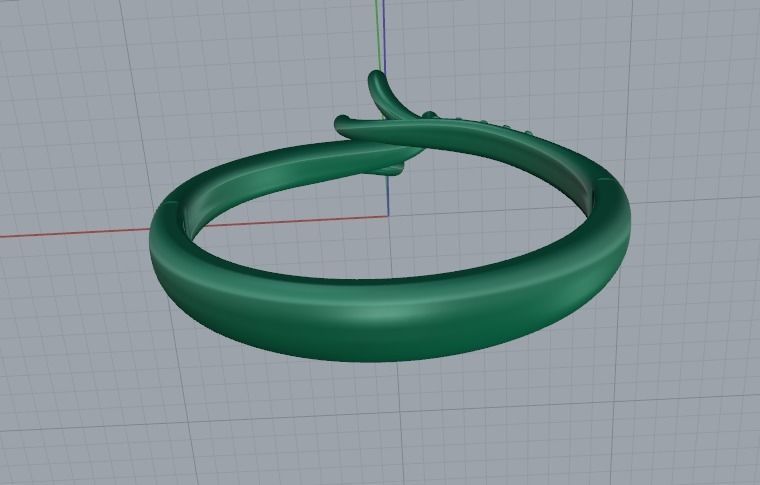 Solitaire ring Model 5884 3D print model_4