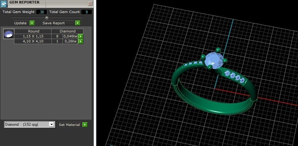 Solitaire ring Model 5884 3D print model_7
