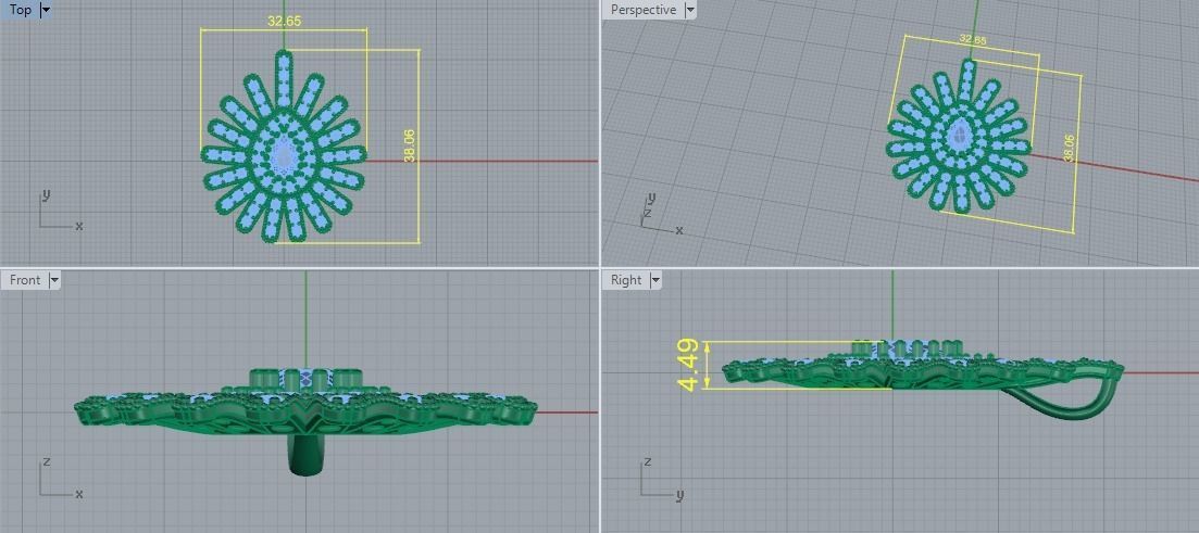 Pendant Model 5883 3D print model_5