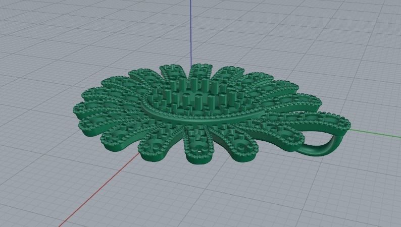 Pendant Model 5883 3D print model_3