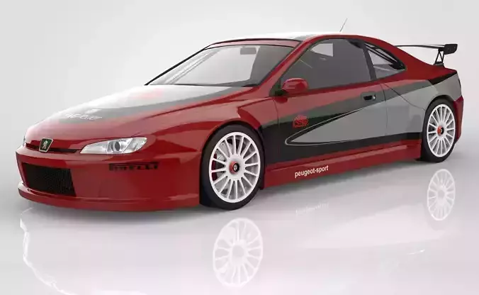 Peugeot 406 Coupe Silhouette  3D model