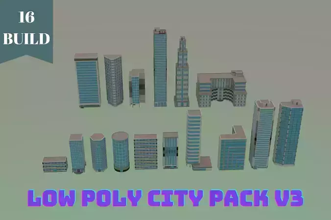 Low Poly City Pack - V3