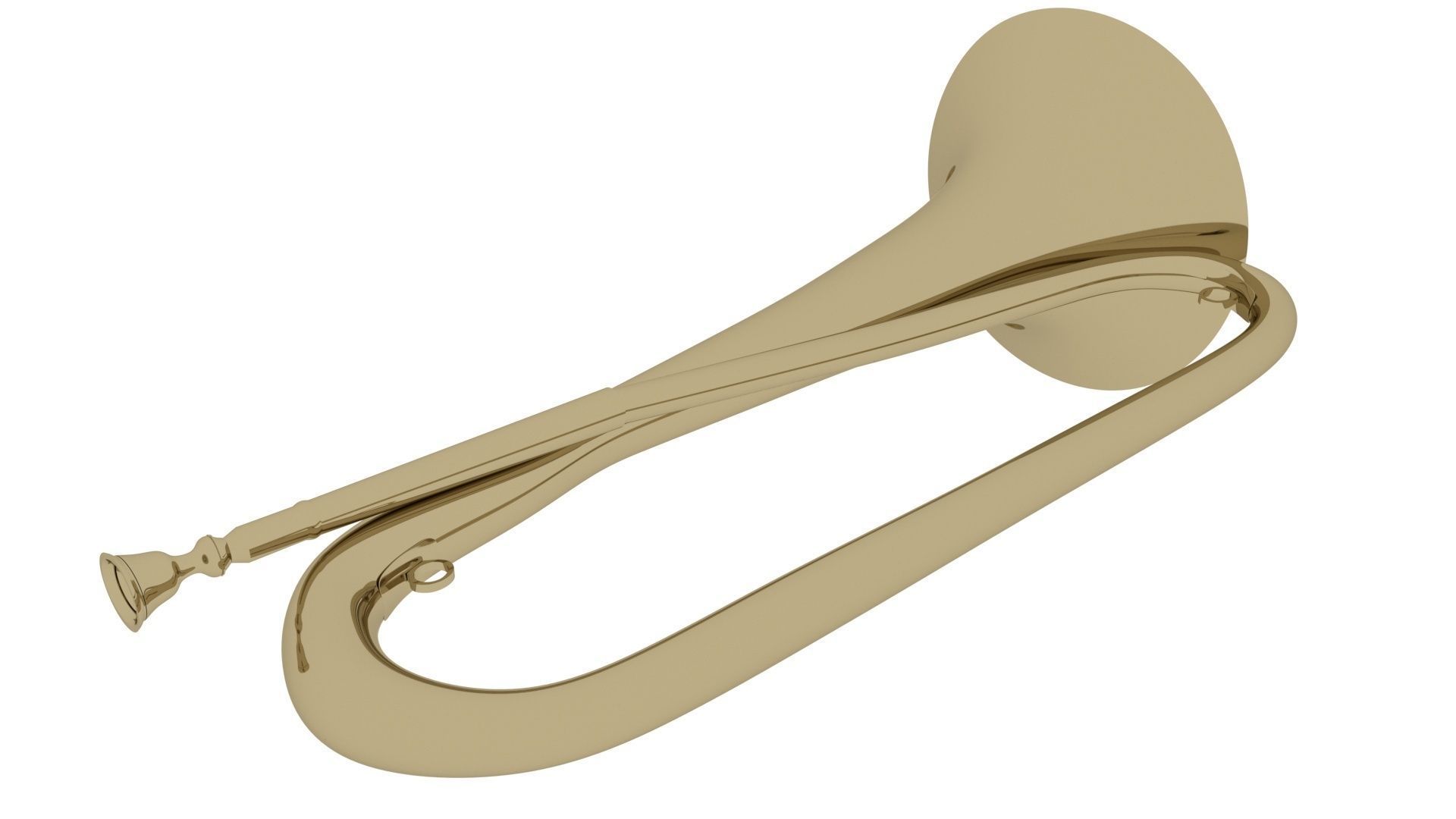 Bugle 3D model_10