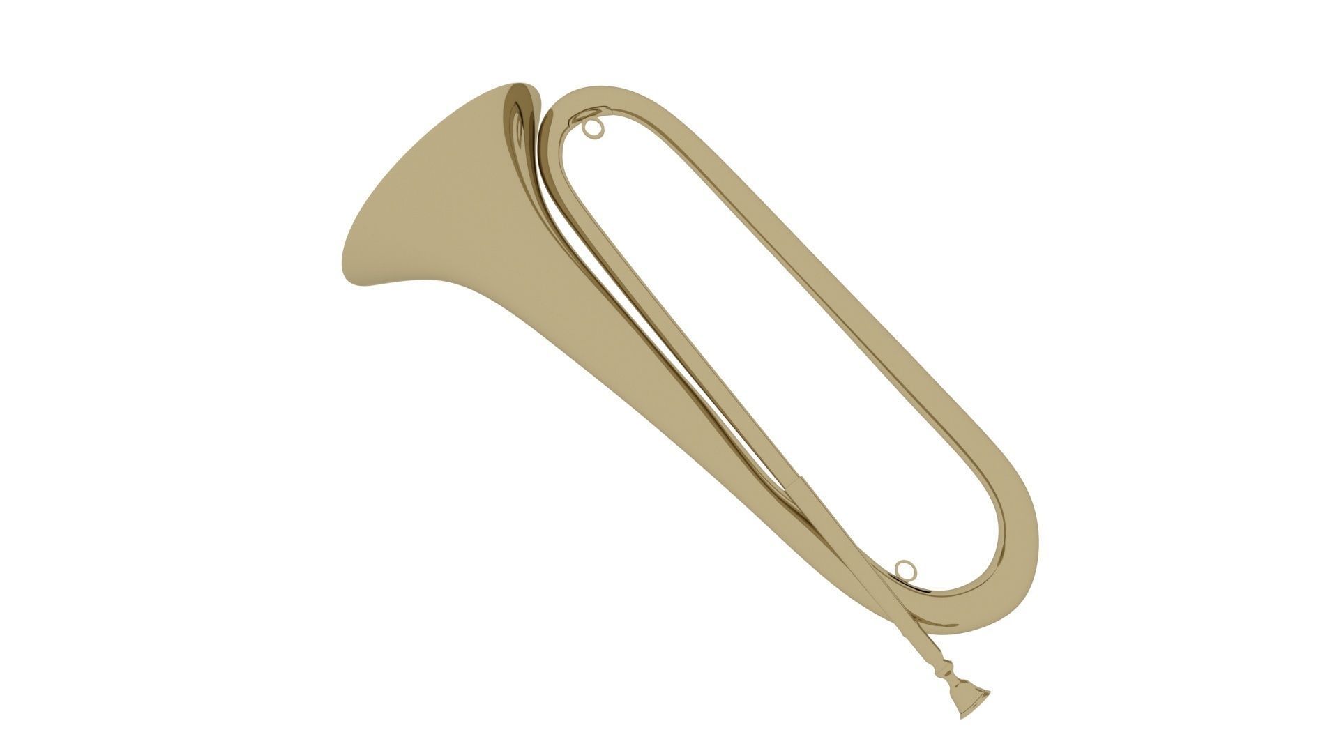 Bugle 3D model_13