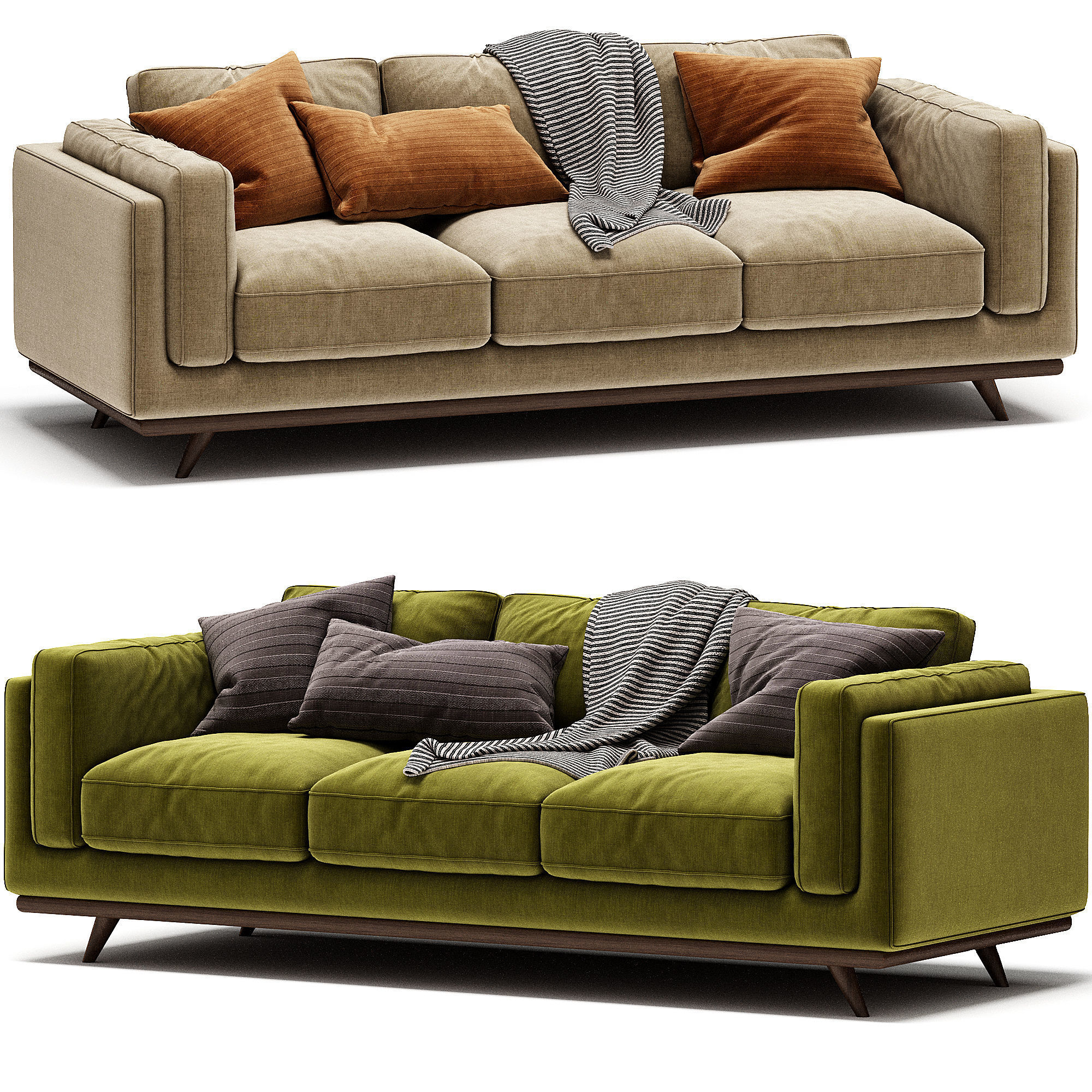 Zander Sofa 3D model_2