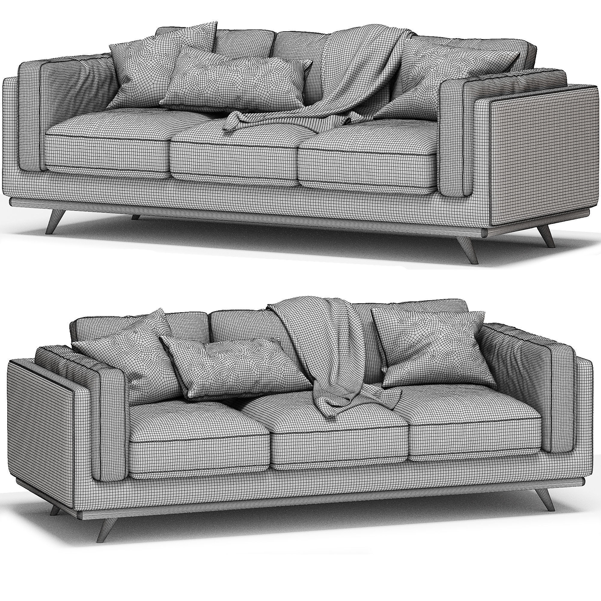 Zander Sofa 3D model_3