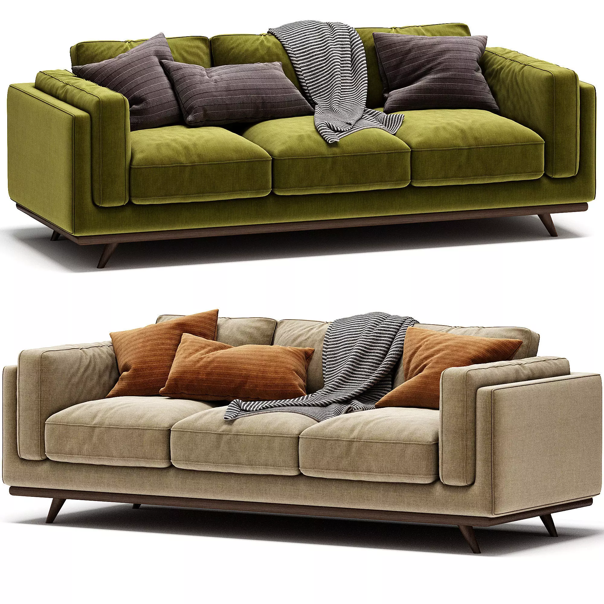 Zander Sofa 3D model_0
