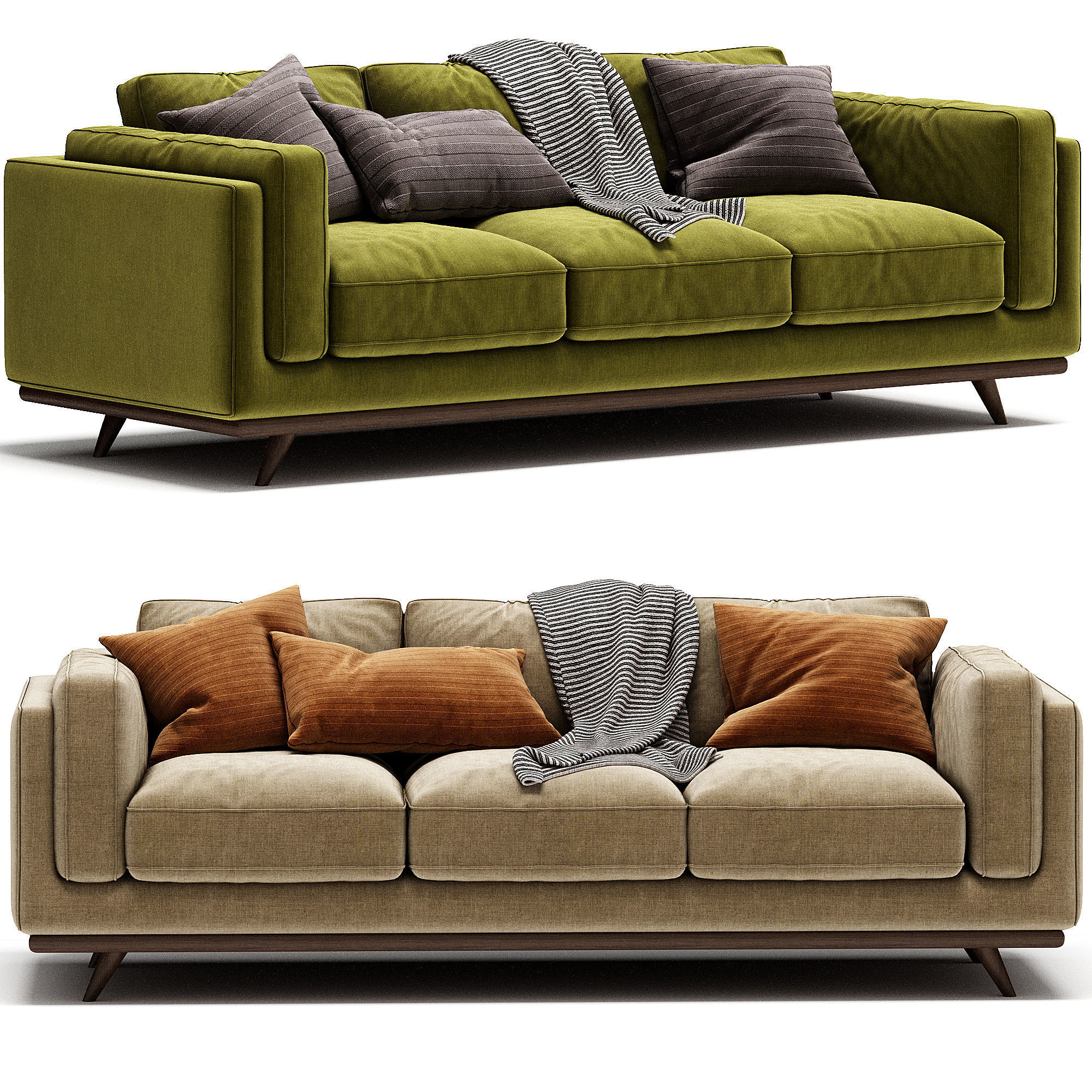 Zander Sofa 3D model_1
