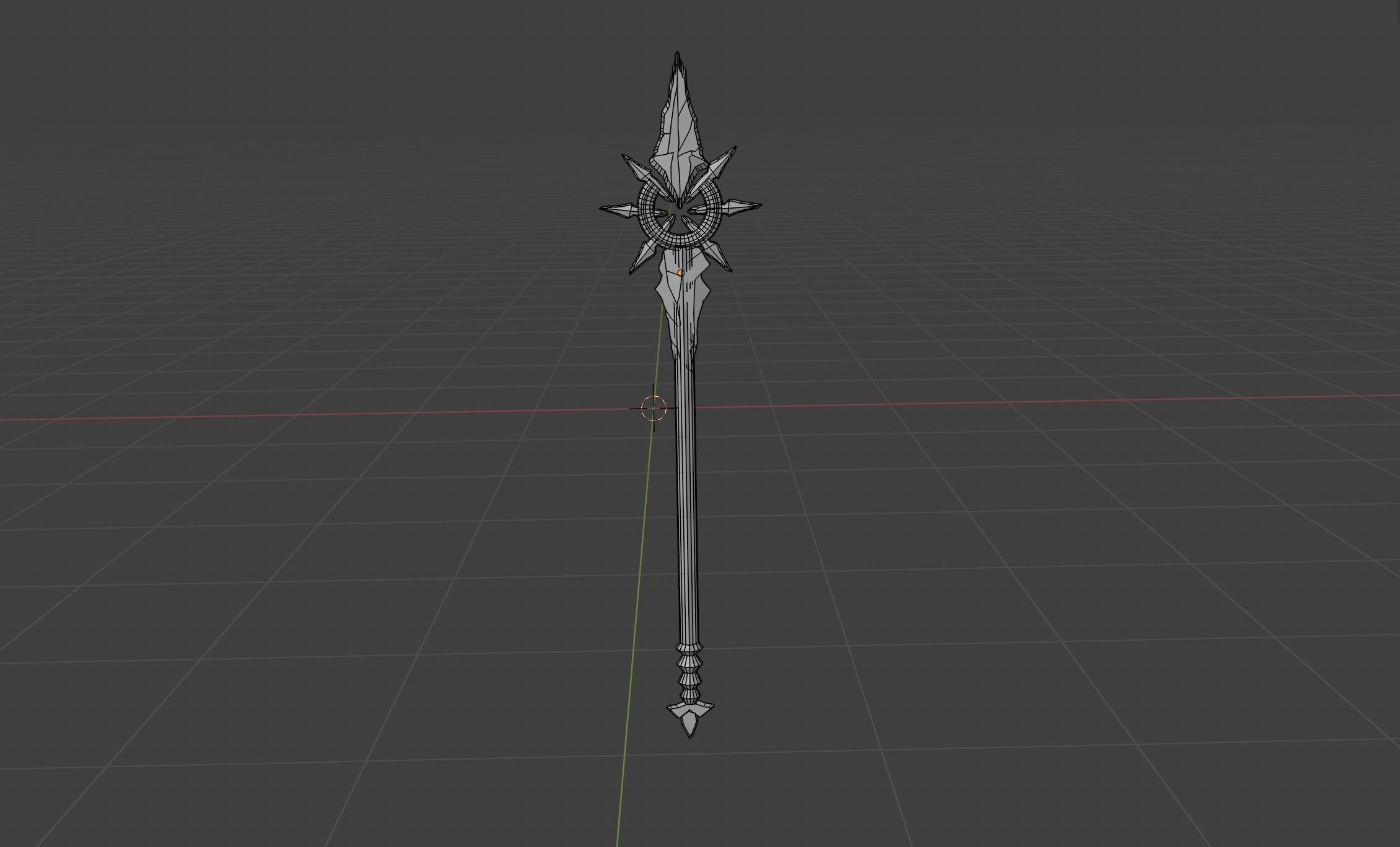 ice spear 3D model_1