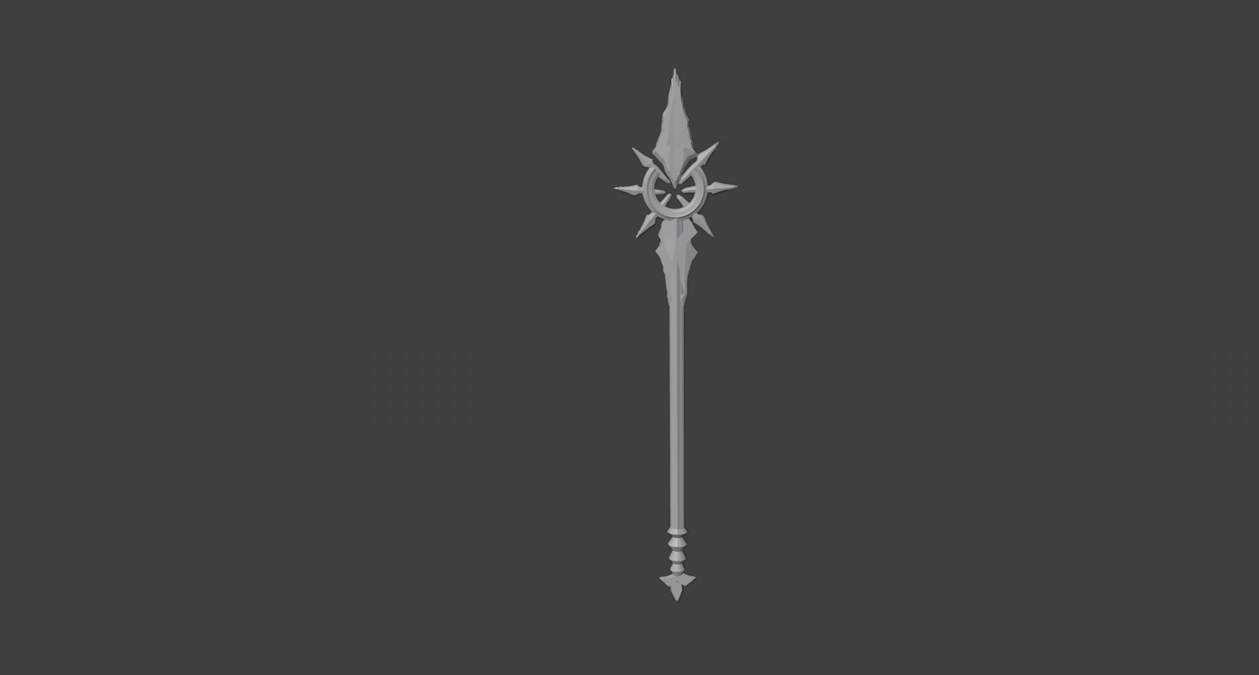 ice spear 3D model_2