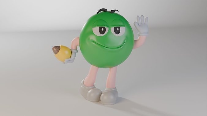 M M s 3D model Character  Low-poly 3D model 2