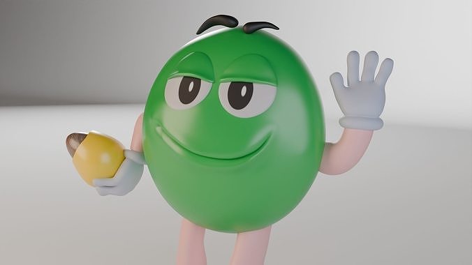 M M s 3D model Character  Low-poly 3D model 4