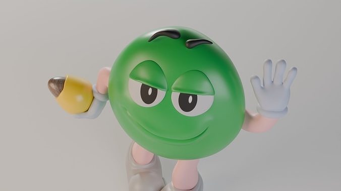 M M s 3D model Character  Low-poly 3D model 5