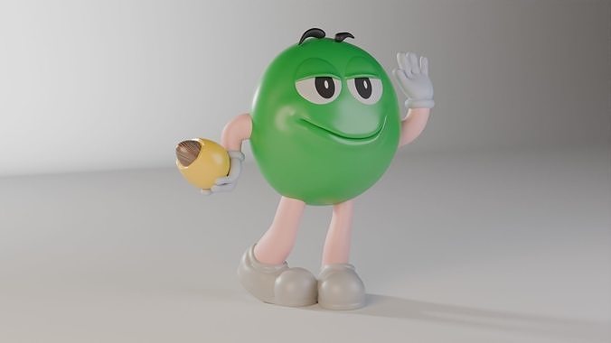 M M s 3D model Character  Low-poly 3D model 6