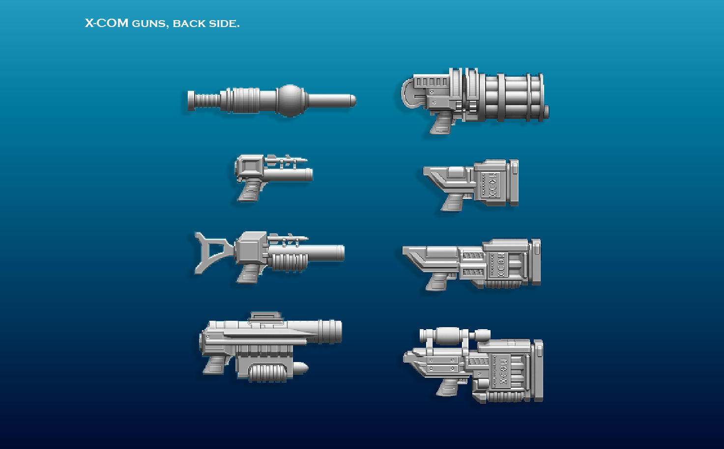 X-COM Terror From The Deep Weapons 1 3D print model_16