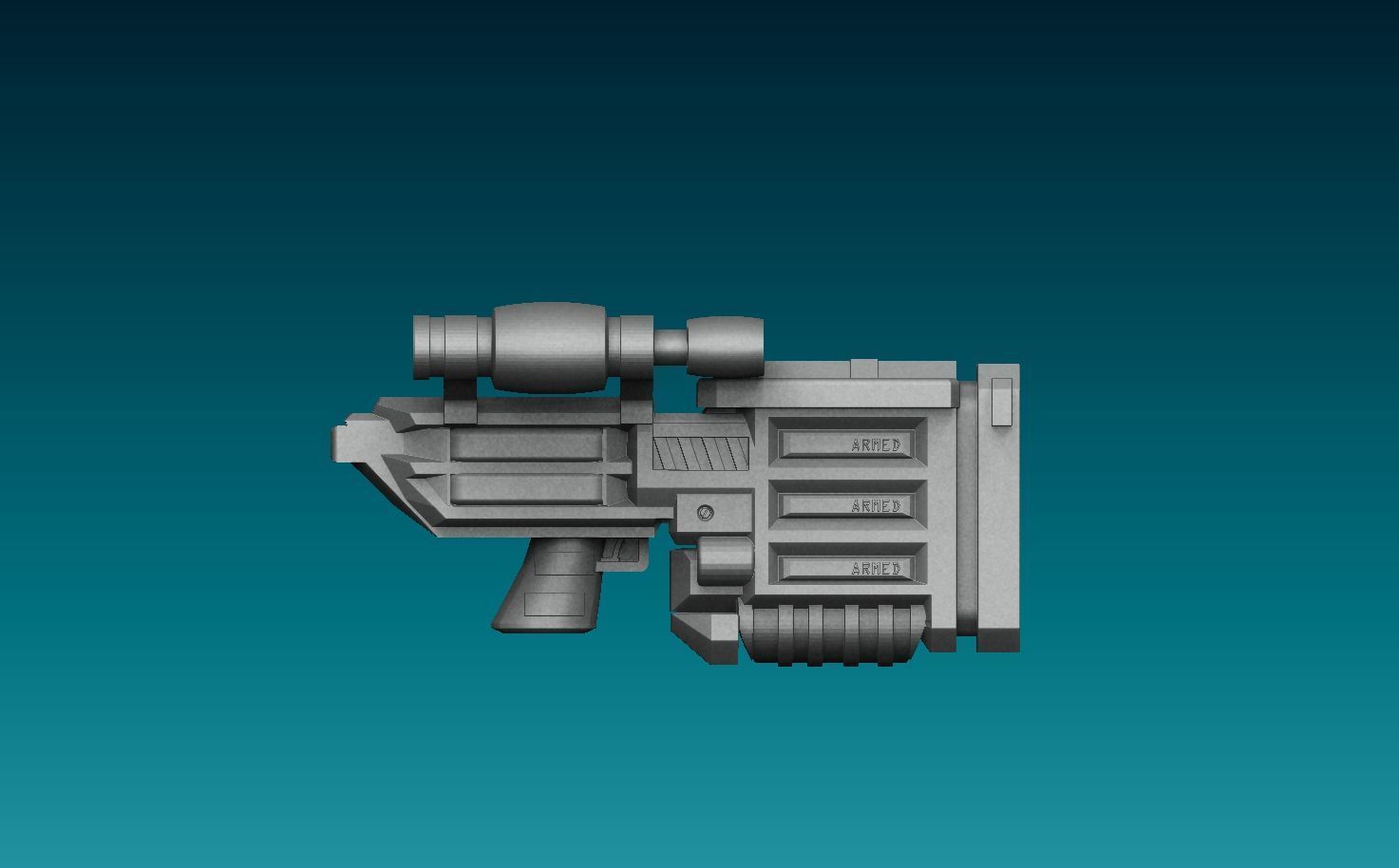 X-COM Terror From The Deep Weapons 1 3D print model_4