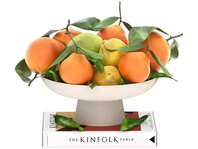 bowl of lemon mandarin and orange