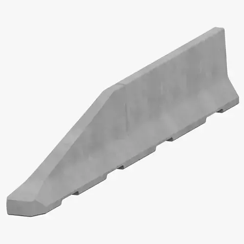 Concrete Barrier and Transition Barrier Free 3D model