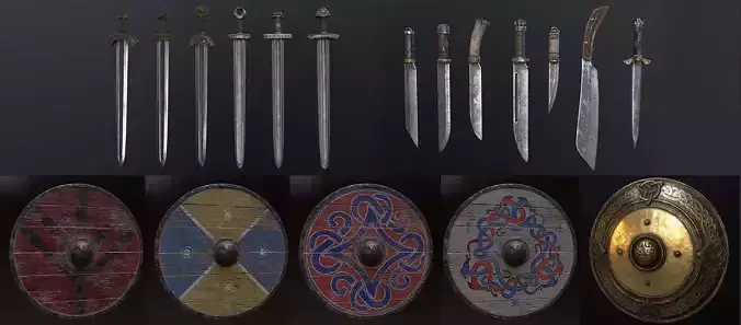 Nordic Vikings style weapon pack