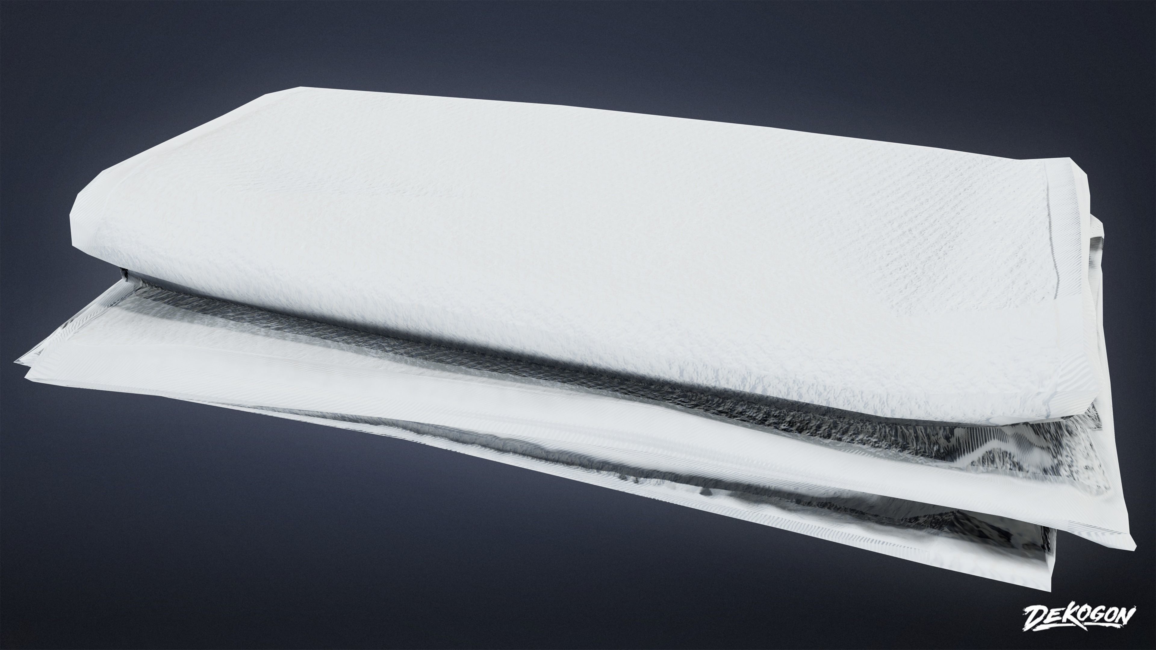 HIGH SCHOOL GYM - Towel Stack 01 - LOW POLY Low-poly 3D model_6