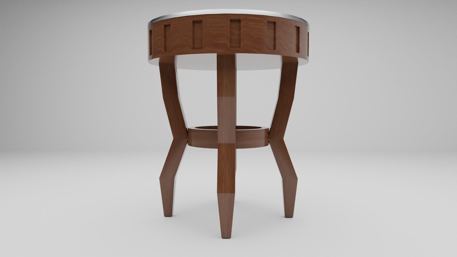 Living Room Small Table Low-poly 3D model_6