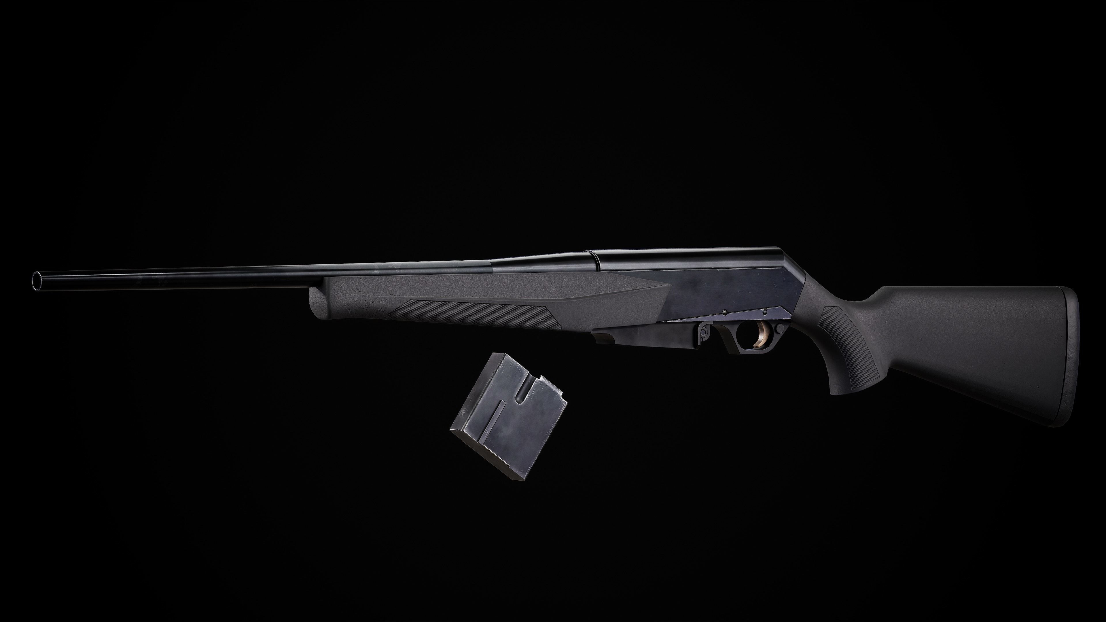 Game Ready Browning BAR MK3 PBR Rigged Low-poly 3D model_7