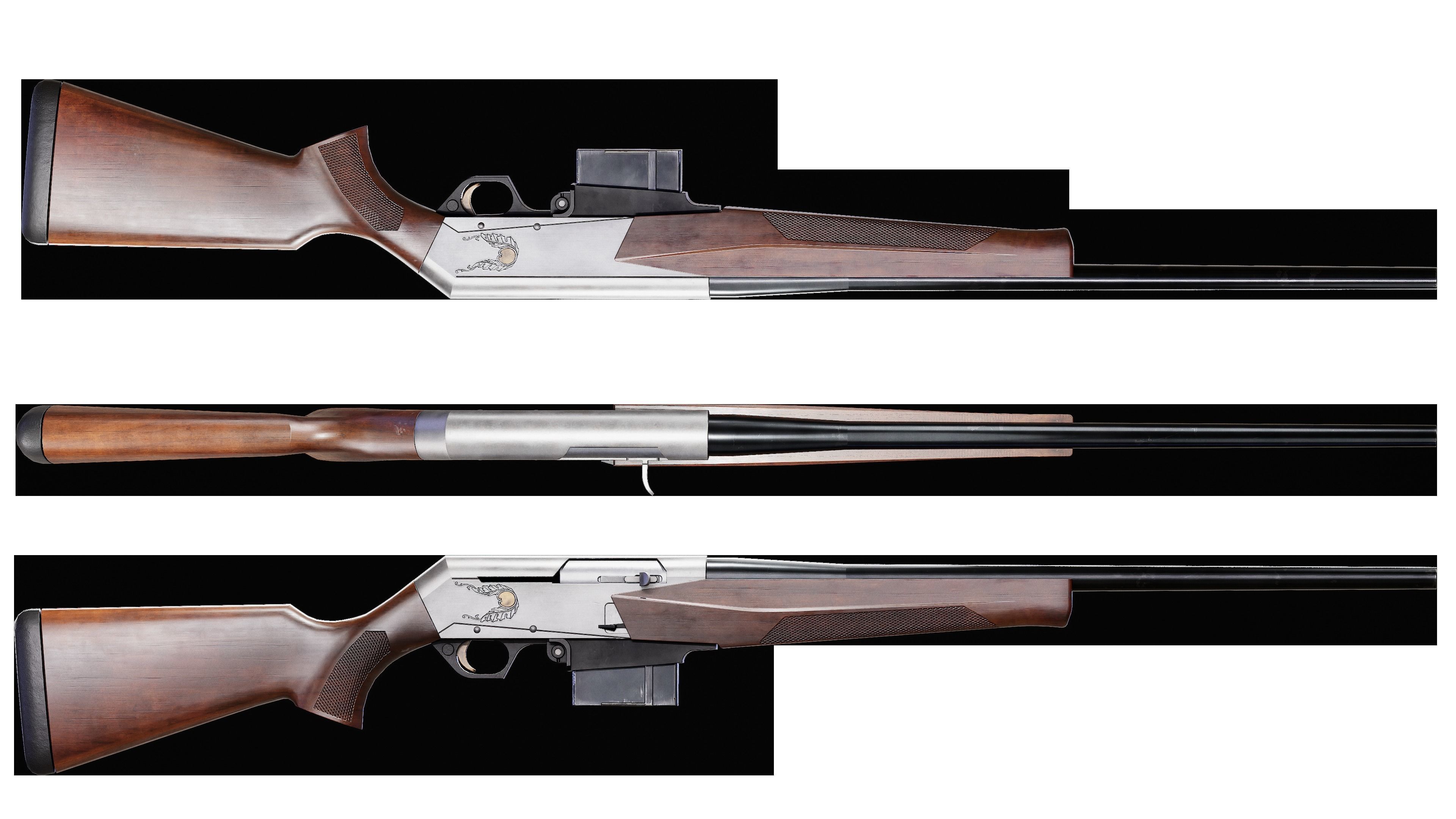 Game Ready Browning BAR MK3 PBR Rigged Low-poly 3D model_2