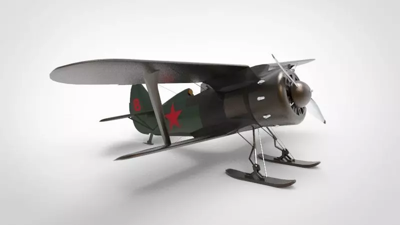 Polikarpov I-153 Aircraft 3D model