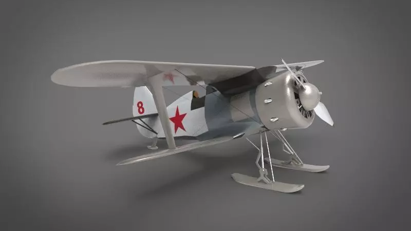 Aircraft Polikarpov I-153 3D model