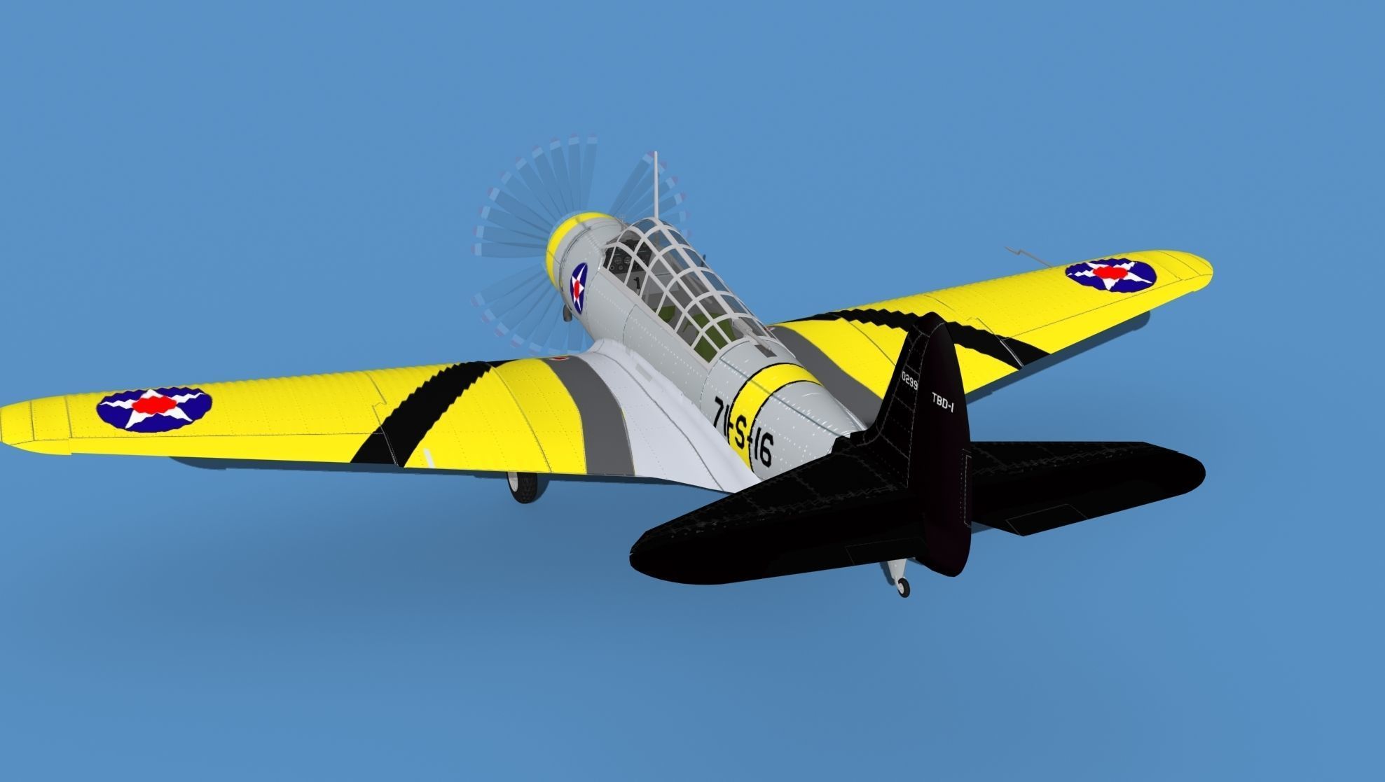 Douglas TBD-1 Devestator V01 3D model_7