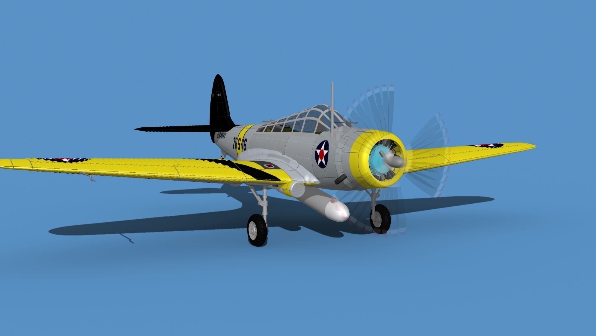 Douglas TBD-1 Devestator V01 3D model_2