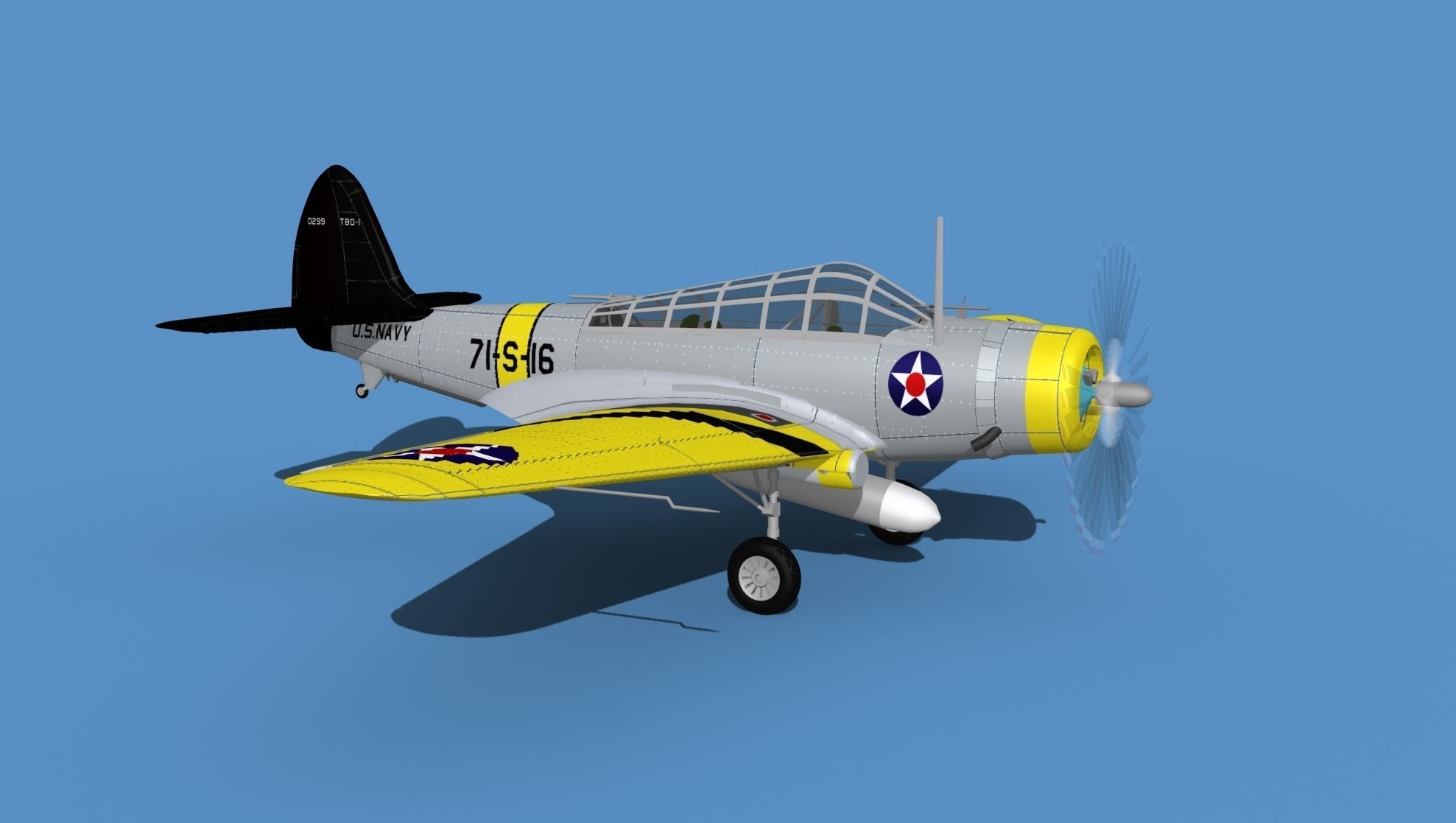 Douglas TBD-1 Devestator V01 3D model_3