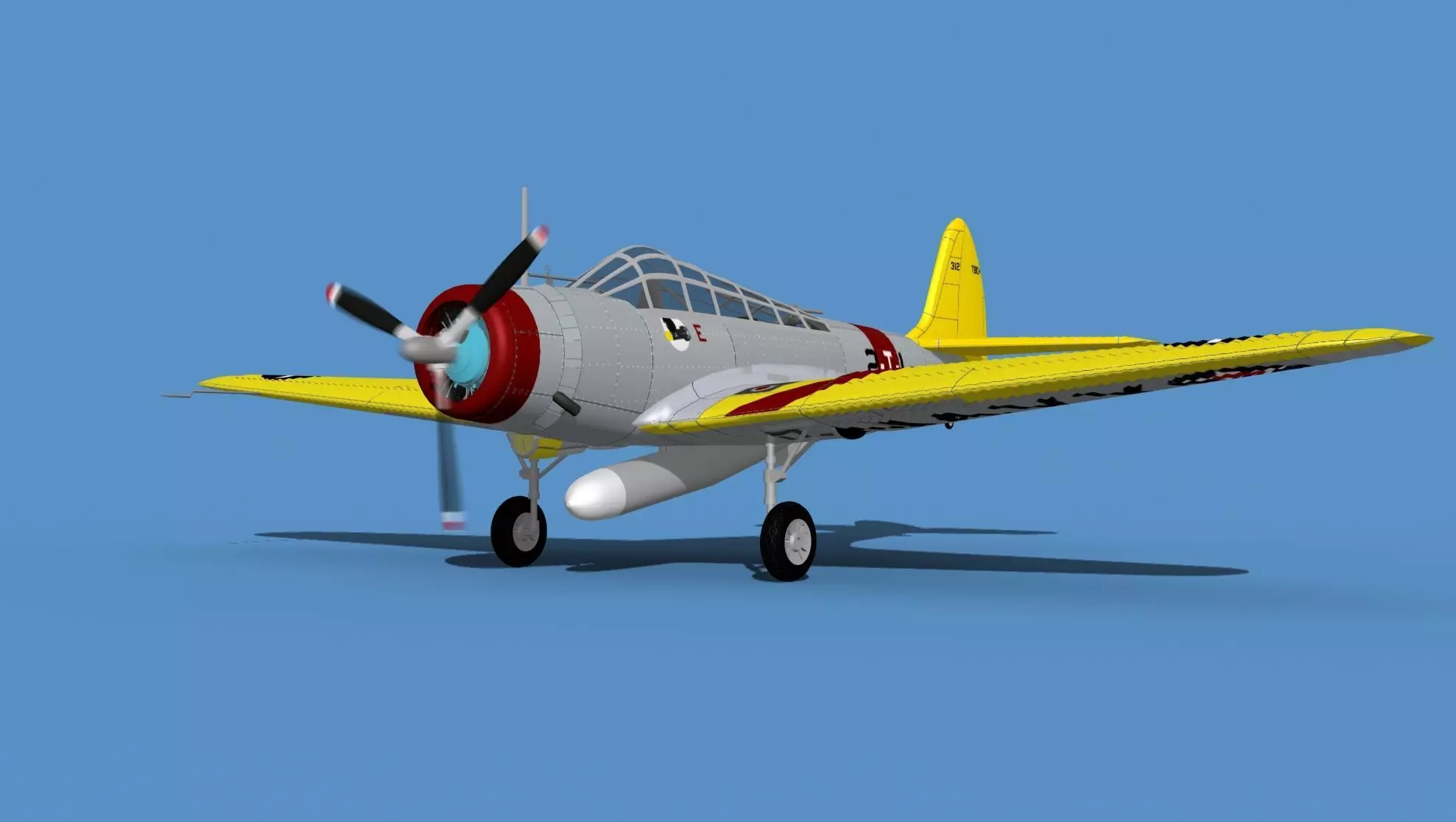 Douglas TBD-1 Devestator V02 3D model