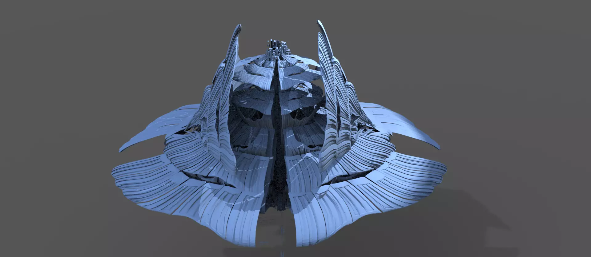 Palace Crystal Tower courtyard Low-poly 3D model