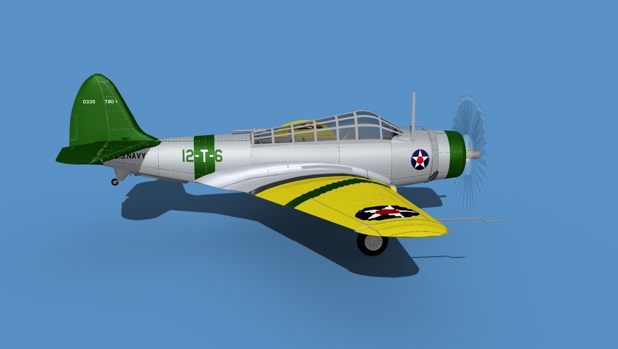 Douglas TBD-1 Devestator V05 3D model_4