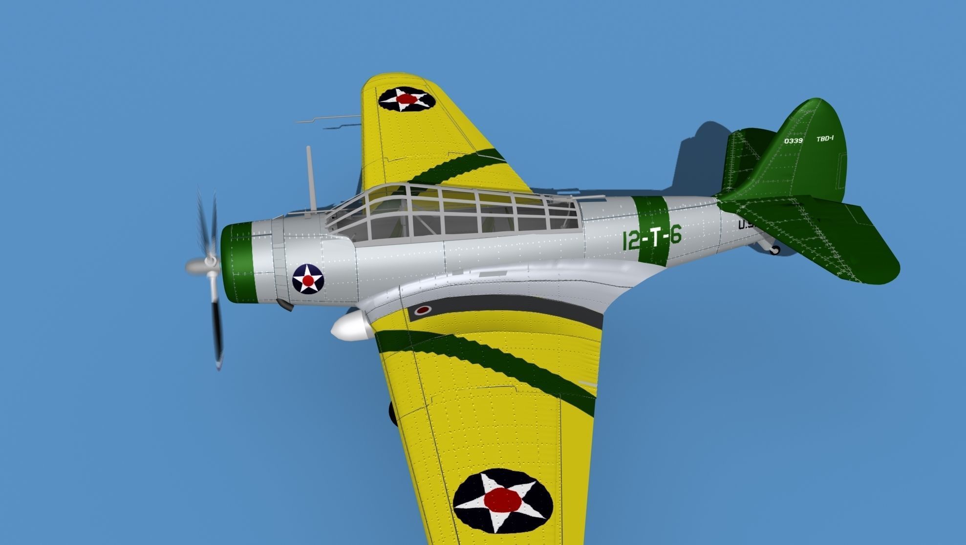 Douglas TBD-1 Devestator V05 3D model_9
